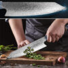 Coltello da chef di cucina Damasc