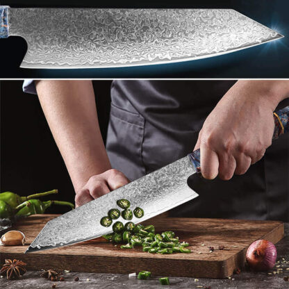 Coltello da chef di cucina Damasc