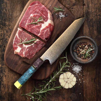 Coltello da chef di cucina Damasc